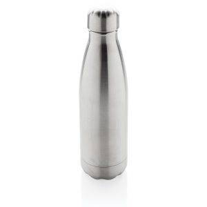 Bouteille isotherme en acier argent personnalisable avec logo