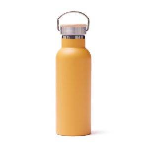 Bouteille thermique 500 ml VINGA Miles jaune personnalisable avec logo