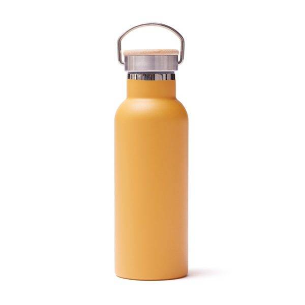 Bouteille thermique 500 ml VINGA Miles jaune personnalisable avec logo