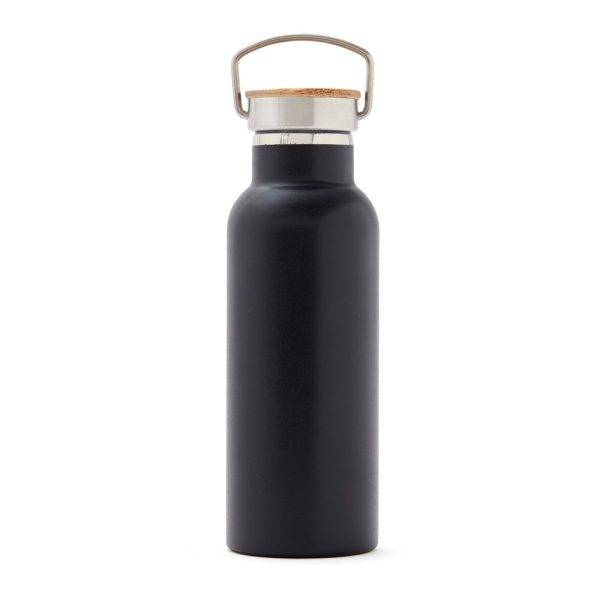 Bouteille thermique 500 ml VINGA Miles noir personnalisable avec logo
