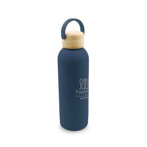 Bouteille thermo 500 ml Zeniqua bleu marine personnalisable avec logo