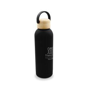 Bouteille thermo 500 ml Zeniqua noir personnalisable avec logo