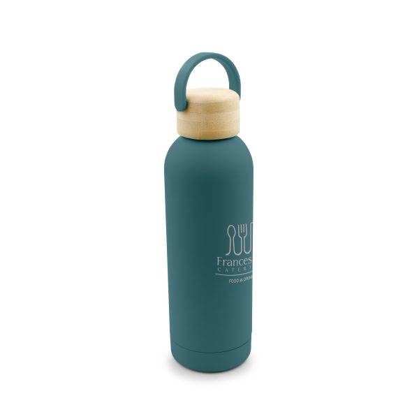 Bouteille thermo 500 ml Zeniqua vert personnalisable avec logo