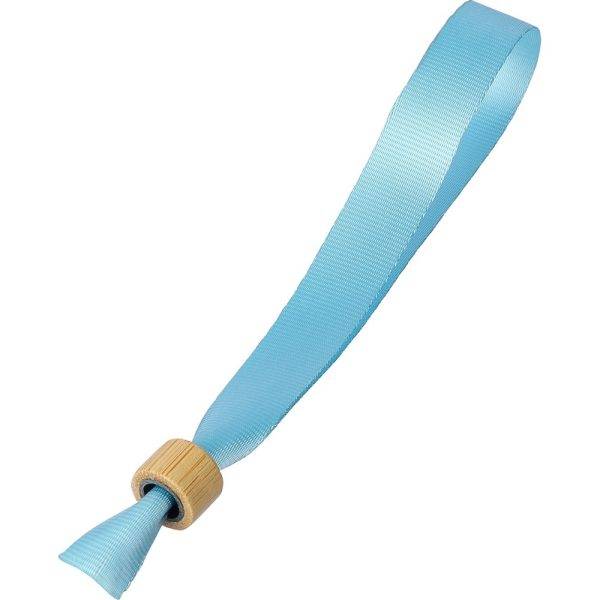 Bracelet bleu clair personnalisable avec logo