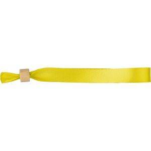 Bracelet jaune personnalisable avec logo