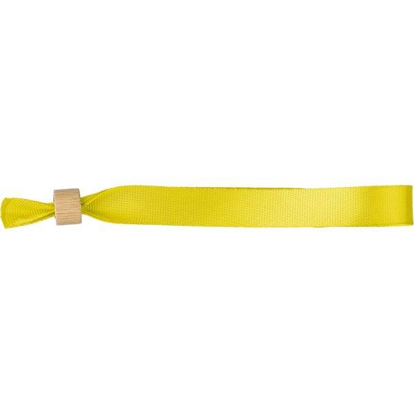Bracelet jaune personnalisable avec logo