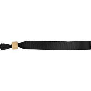 Bracelet noir personnalisable avec logo