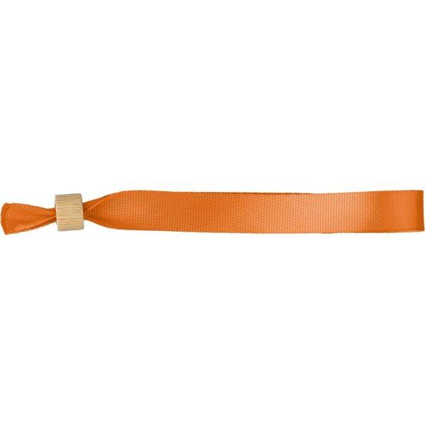 Bracelet orange personnalisable avec logo