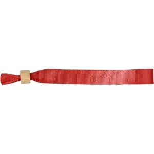 Bracelet rouge personnalisable avec logo
