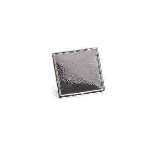 Broche en métal argent personnalisable avec logo
