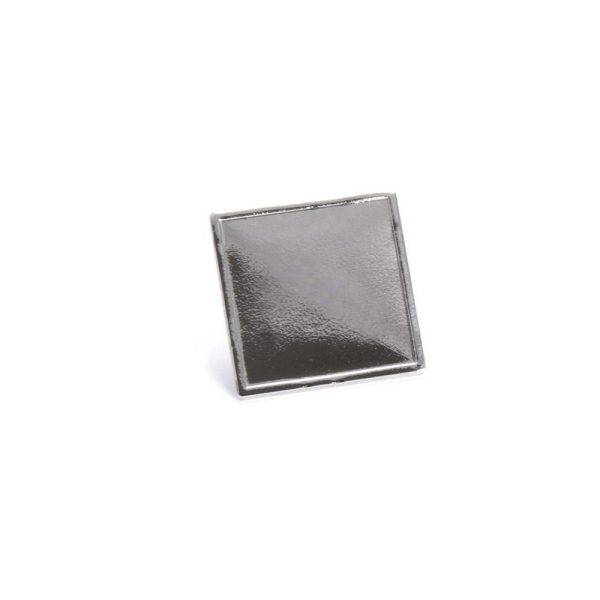 Broche en métal argent personnalisable avec logo