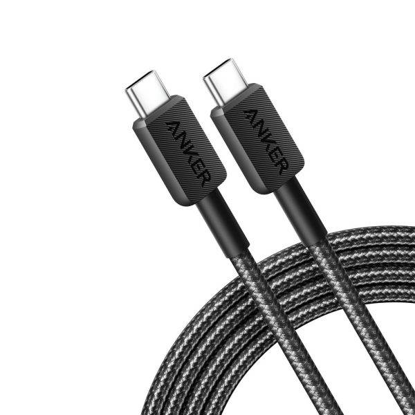 Câble Anker USB-C vers USB-C, 1,8 mètre, 60 W szary personnalisable