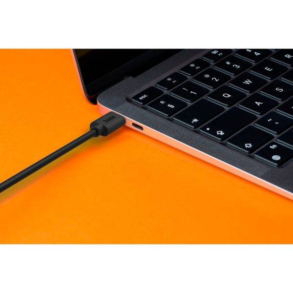 Câble de charge Hama 60W noir personnalisable avec logo