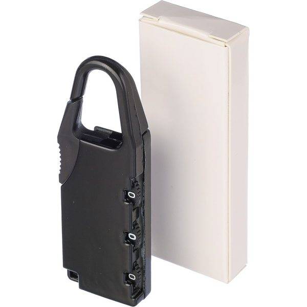 Cadenas de voyage noir personnalisable avec logo