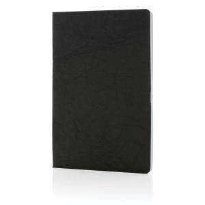 Cahier A5 en papier kraft Salton noir personnalisable avec logo