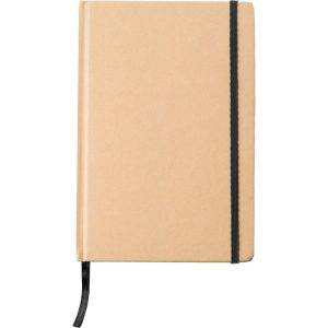 Cahier env. A5 noir personnalisable avec logo