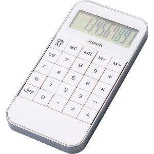 Calculatrice blanc personnalisable avec logo – réf. V3426-02