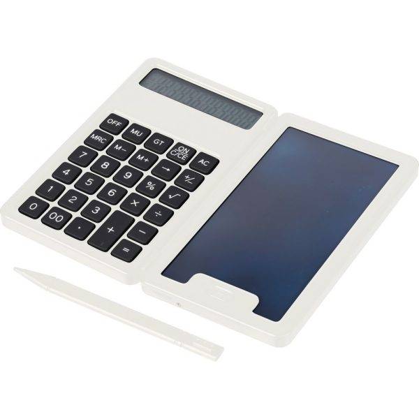 Calculatrice blanc personnalisable avec logo