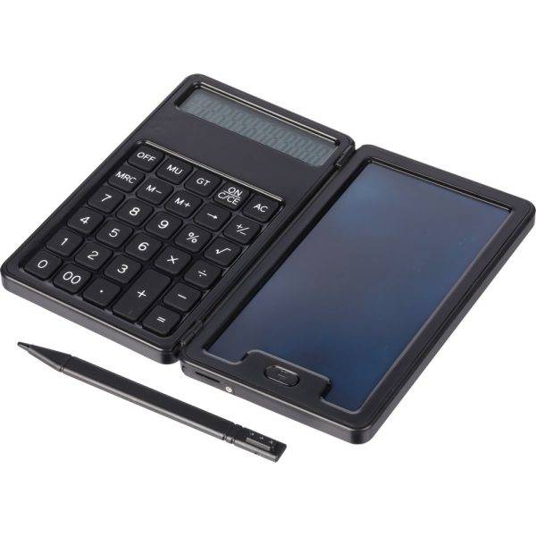 Calculatrice noir personnalisable avec logo