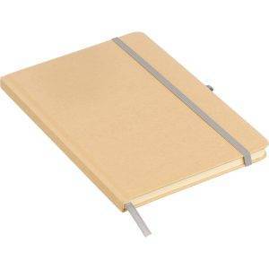 Carnet A5 argent personnalisable avec logo