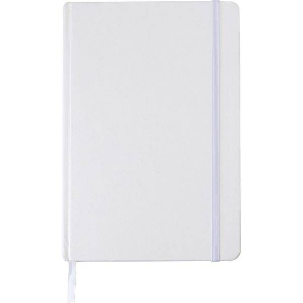 Carnet A5 blanc personnalisable avec logo