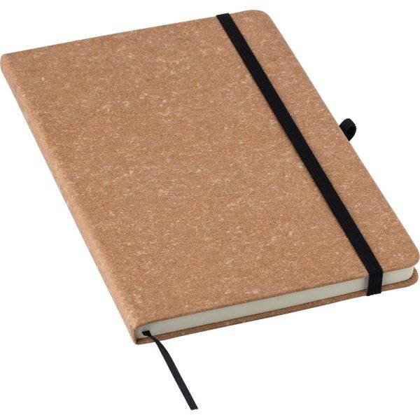 Carnet A5 brun personnalisable avec logo