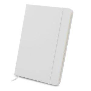 Carnet A5 Emerentia blanc personnalisable avec logo