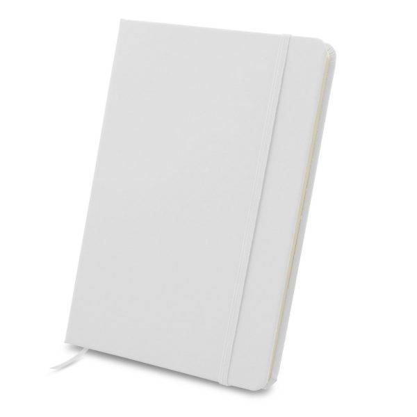 Carnet A5 Emerentia blanc personnalisable avec logo