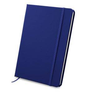 Carnet A5 Emerentia bleu marine personnalisable avec logo