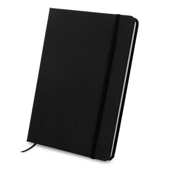 Carnet A5 Emerentia noir personnalisable avec logo