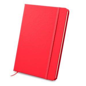 Carnet A5 Emerentia rouge personnalisable avec logo
