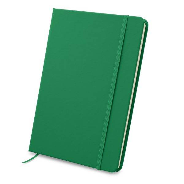 Carnet A5 Emerentia vert personnalisable avec logo