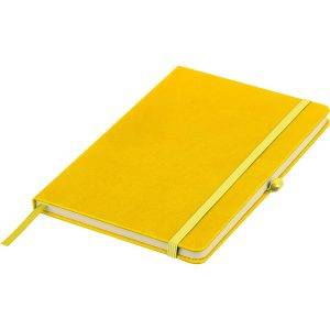 Carnet A5 jaune personnalisable avec logo