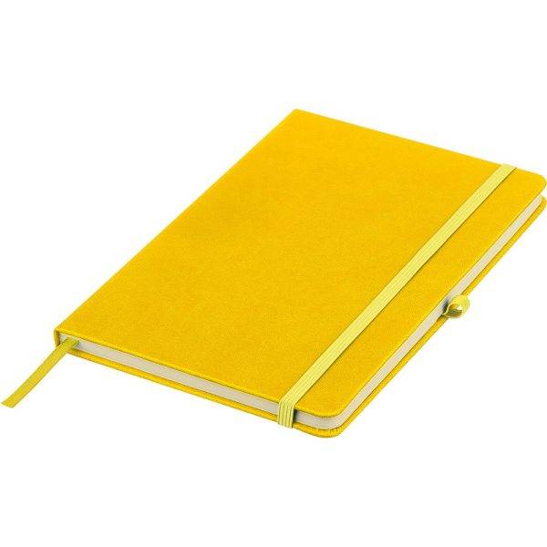 Carnet A5 jaune personnalisable avec logo