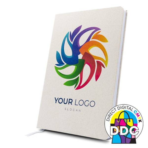Carnet A5 | Lars blanc personnalisable avec logo