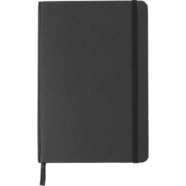 Carnet A5 noir personnalisable avec logo