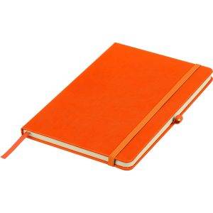 Carnet A5 orange personnalisable avec logo
