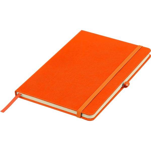 Carnet A5 orange personnalisable avec logo