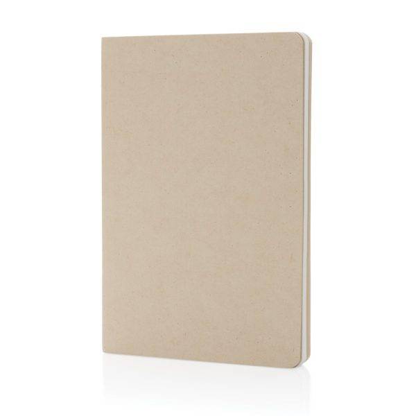 Carnet A5 sans arbre Elowen brun personnalisable avec logo