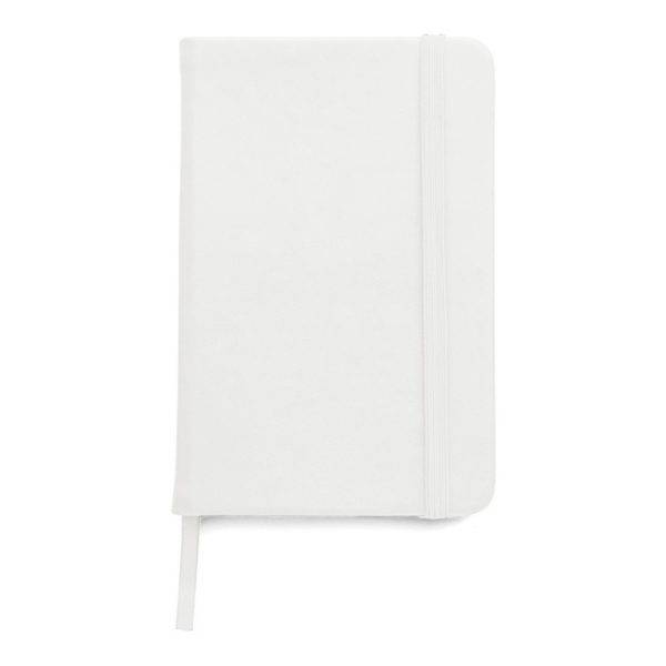 Carnet A6 blanc personnalisable avec logo
