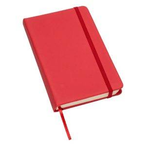 Carnet A6 Grant rouge personnalisable avec logo