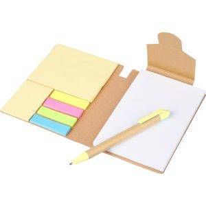 Carnet A6 jaune personnalisable avec logo