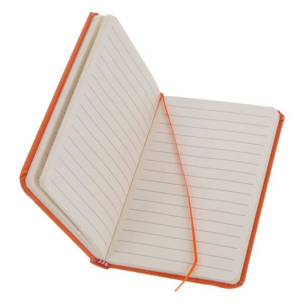 Carnet A6 orange personnalisable avec logo – réf. V2329/A-07