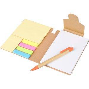 Carnet A6 orange personnalisable avec logo
