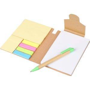 Carnet A6 vert claire personnalisable avec logo