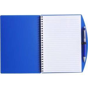 Carnet avec stylo bille bleu marine personnalisable avec logo
