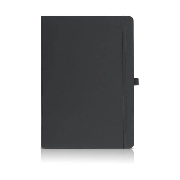 Carnet d’environ format A4 Velsa gris personnalisable avec logo