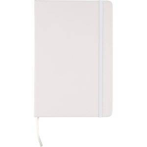 Carnet en RPET, format A5 environ blanc personnalisable avec logo