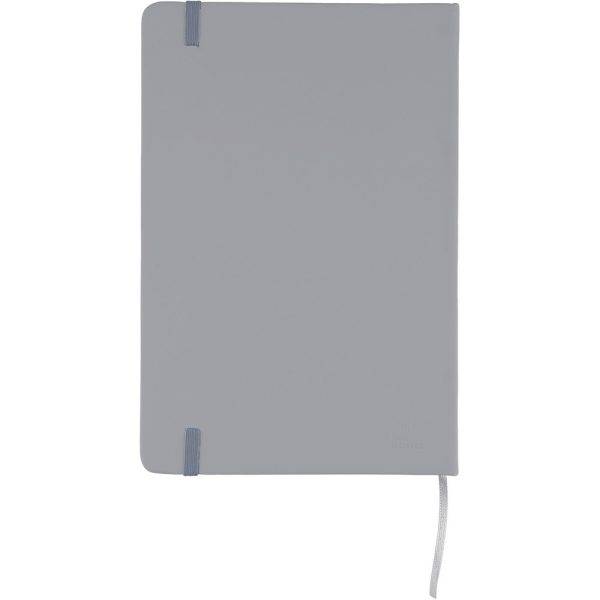 Carnet en RPET, format A5 environ graphite personnalisable avec logo
