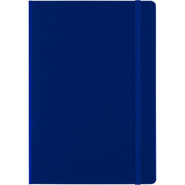 Carnet env. A5, 128 feuilles lignées bleu marine personnalisable